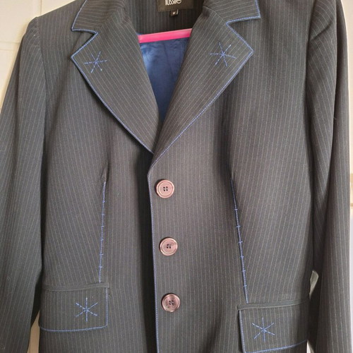 Lucille jacket dark blue like new with light details
