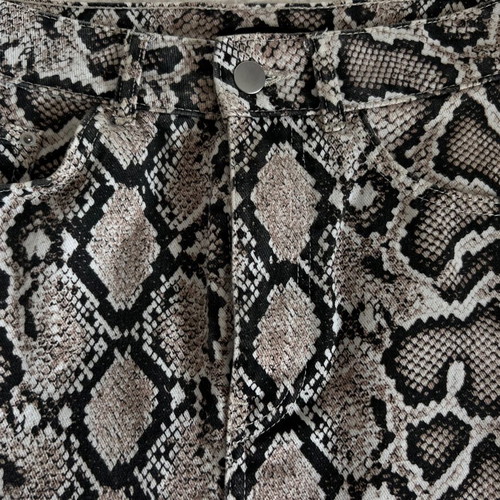 Zara φούστα animal print ασύμμετρη σαν καινούργια, μπεζ καφέ