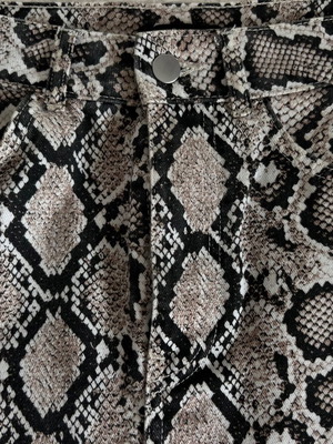 Zara φούστα animal print ασύμμετρη σαν καινούργια, μπεζ καφέ