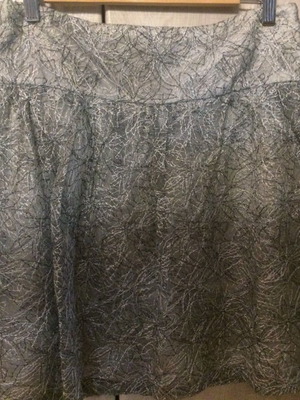 Artisti Italiani evening skirt size medium mini new with silver thread
