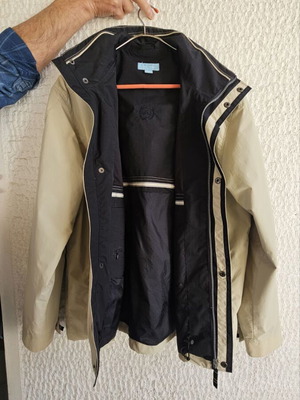 Rebel spring men's jacket beige like new, sizes XL-XXL
