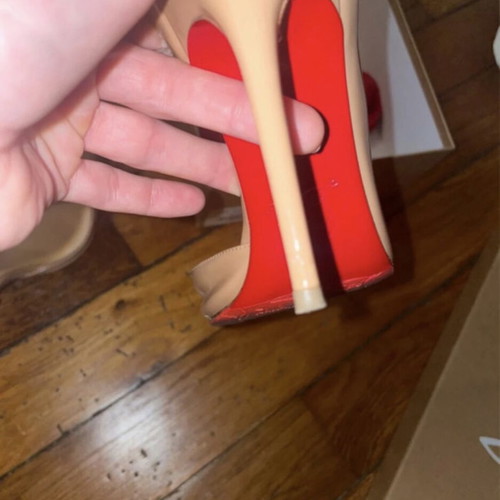 Christian Louboutin Iriza pumps size 36.5 used, beige, 10 cm heels