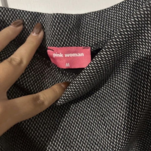 Striped skirt Pink Woman new, size M 38 10, black gray