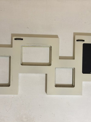 Wooden hanging photo frame with 4 slots, used