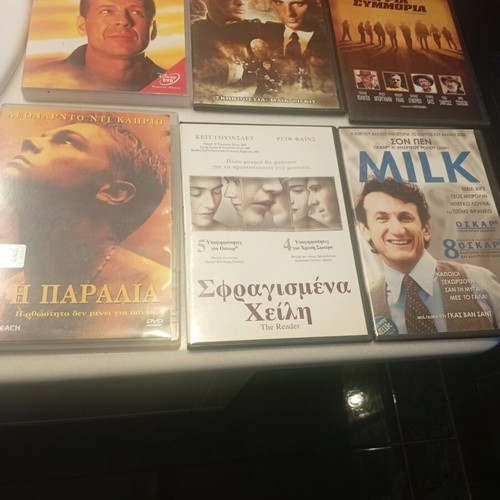 6 DVD movies with subtitles, action and adventure
