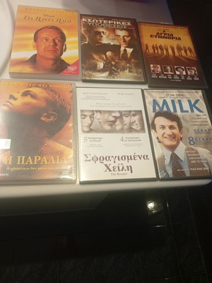 6 DVD movies with subtitles, action and adventure