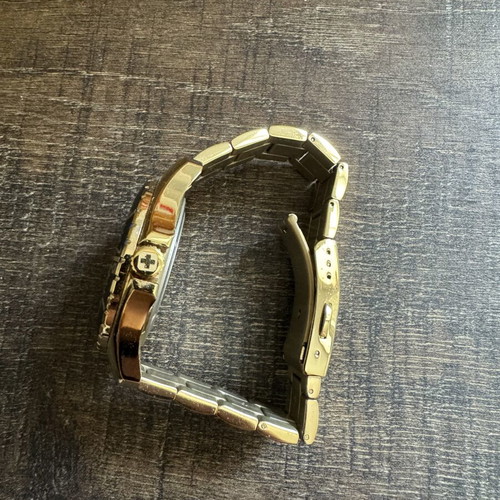 Swiss Military Hanowa diver style watch gold and blue new
