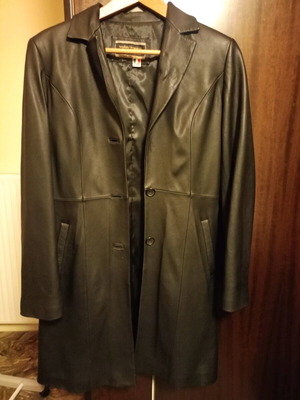 Vintage Sophia Vespucci 1990 leather coat black, like new