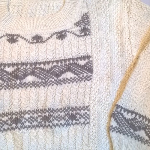 Handmade wool sweater used, size L