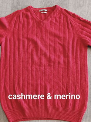 Conbipel sweater with cashmere and merino XL/XXL like new, red