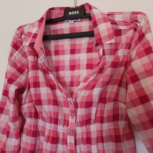 Tally Weijl checkered shirt like new, pink and fuchsia shades, size M