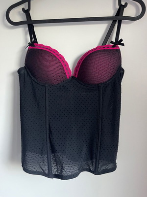 Yamamay corset like new, black and pink