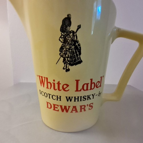 Dewars Whisky Ceramic Water Jug vintage 1950s-1960s like new