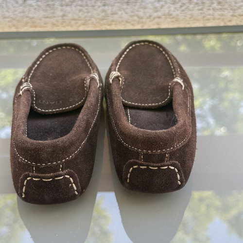 GANT children's suede moccasins size 28 like new, brown leather