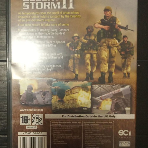 Conflict: Desert Storm II Back to Baghdad PC game used