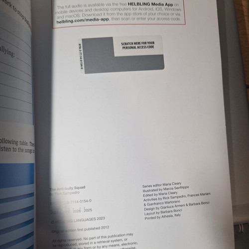 The Anti-Bully Squad book new, English, A1 A2 level