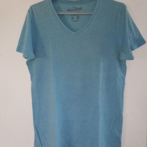 Pull & Bear T-shirt, pack of 2, blue shades, casual style