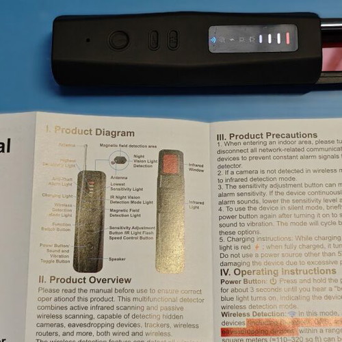 Detector for Bugging Devices new, GPS Trackers and Hidden Cameras