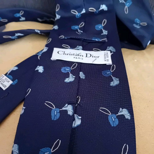 Vintage Christian Dior tie dark blue like new