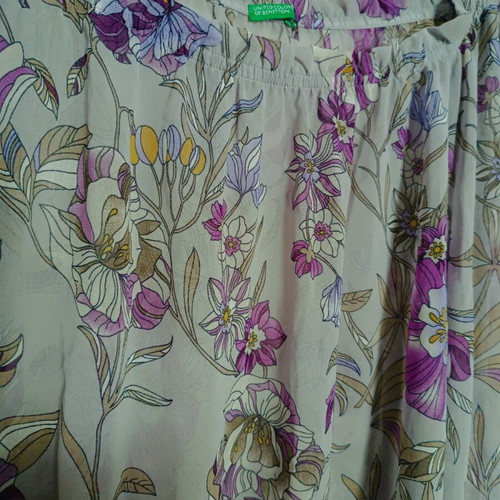 Benetton blouse gray-purple, new, size M to L
