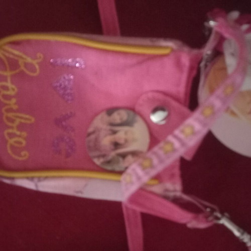 Barbie set of 2 children's bags like new, fabric and plastic with light
