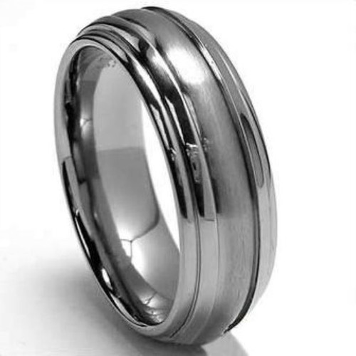Pair of stainless steel rings new