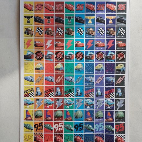 Disney Cars McQueen 200 Stickers New