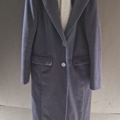 BSB wool coat like new with detachable gray jacket, blue