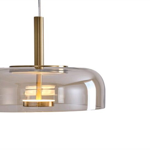 Lobby pendant light metal-glass like new