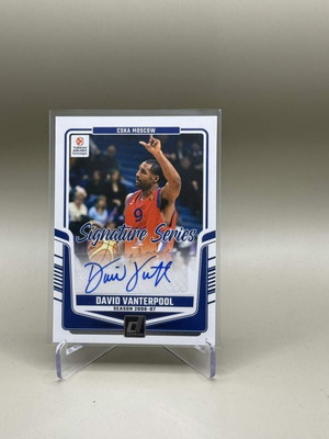 David Vanterpool Donruss EuroLeague Signature Series card like new