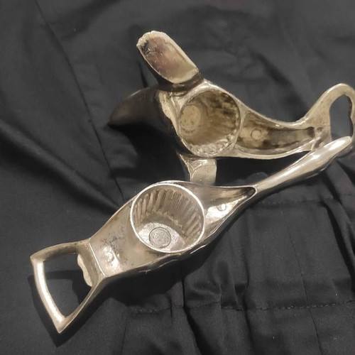 Collectible bottle openers used, metal chrome BMF 1980 vintage