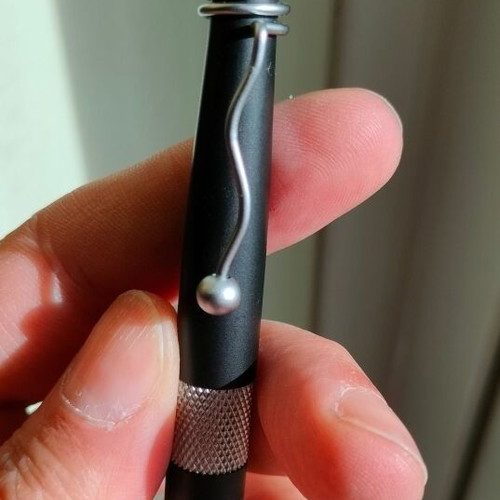 Metal pens set of 2 new, black with anti-slip grip