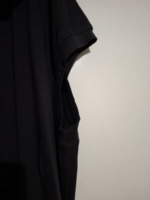 Μπλούζες cotton σαν καινούργιο, μαύρο και λαδί, 2XL