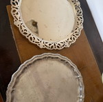 Silver serving trays used in good condition