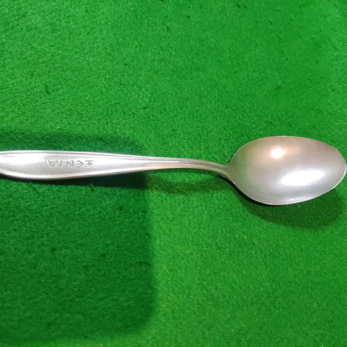 Xenia 1968 soup spoon used, Afentakis Rostfrei