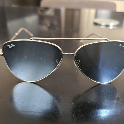 Ray-Ban R0101S Lenny Kravitz Aviator Reverse sunglasses used, silver