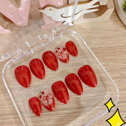 Handmade press on nails set new in various designs and colors