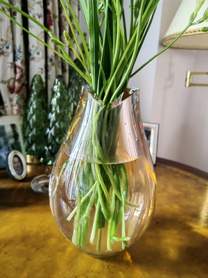 Kosta Boda ваза употребявана, кристална, подписана от Goran Warff
