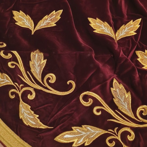 Handmade Gold-Embroidered Luxury Liturgical Vestment Set like new