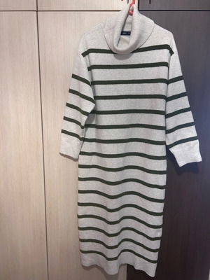 Mango midi dress like new, white and green, size S