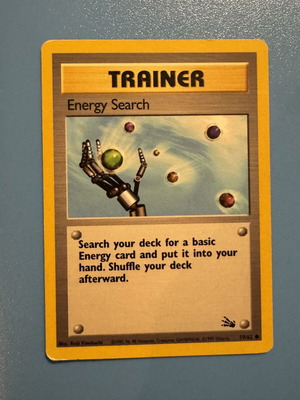 Pokémon Energy Search Fossil Card 59/62 like new