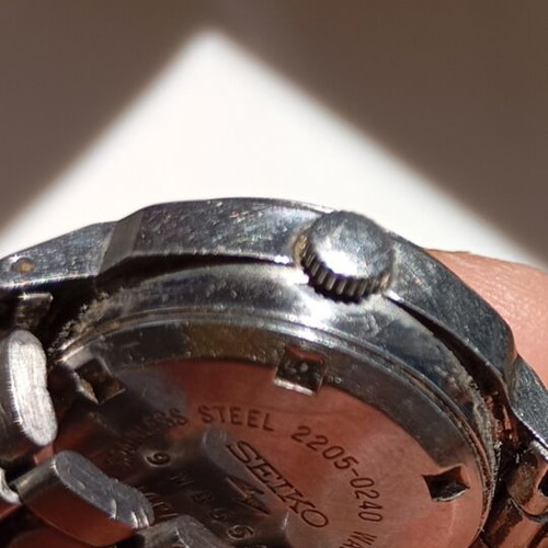 Seiko vintage women's automatic wristwatch used, silver