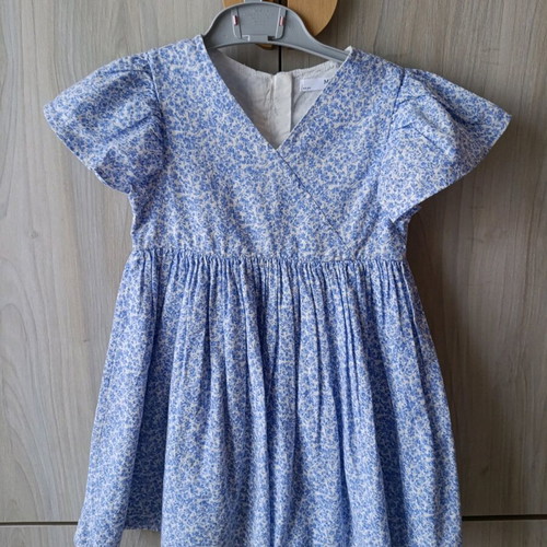 Marks & Spencer floral blue dress like new for 4-5 years old