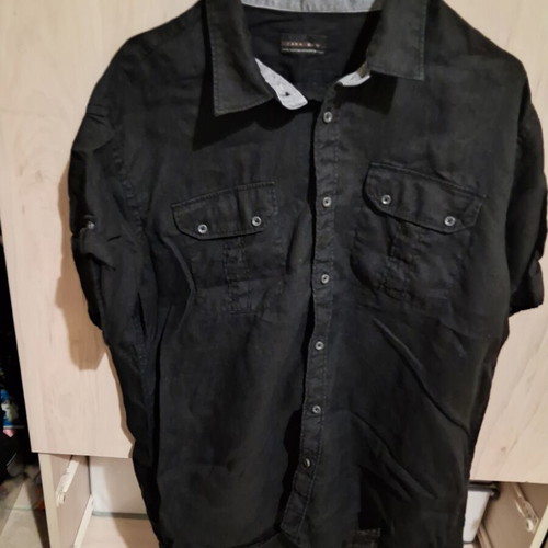 Zara men's shirt like new, black and gray, XL XXL