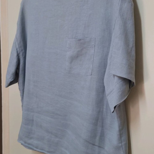 Gap summer linen top like new, grey, size Large