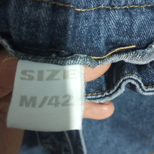 Women's denim pants like new, size 42, blue