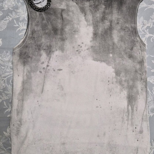 Religion sleeveless t-shirt like new, white and grey, size S