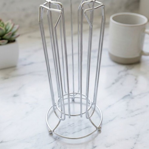 Stand for Nespresso Capsules used, metal chrome finish