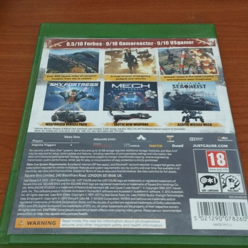 Just Cause 3 Xbox One like new
