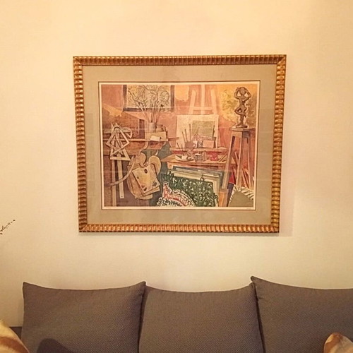 Nikos Hatzikyriakos-Gkikas silk screen print like new, limited edition